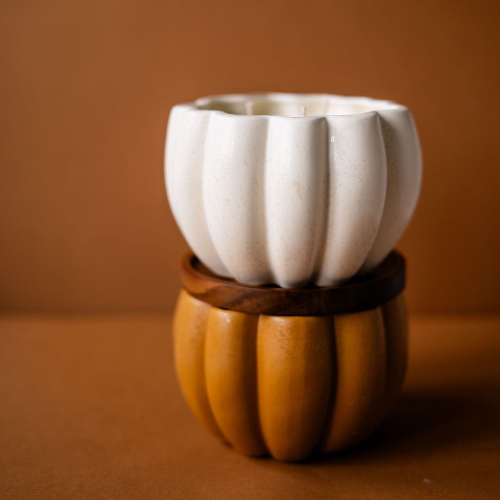 The Grand Pumpkin Candle - White